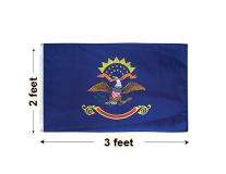 2'x3' North Dakota Nylon Outdoor Flag